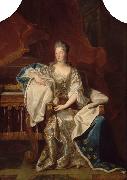 Hyacinthe Rigaud Portrait of Marie Anne de Bourbon oil on canvas